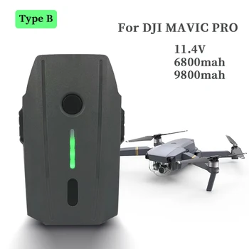 100% абсолютно новый аккумулятор высокой емкости для DJI Mavic Pro/Platinum/White Intelligent Flight LiPo 3S 11,4 V 9800 mAh