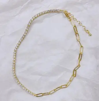 1шт CZ Циркон Кристалл кулон Ожерелья Для женщин Ювелирные Изделия Кубинская бриллиантовая цепочка sfg4s