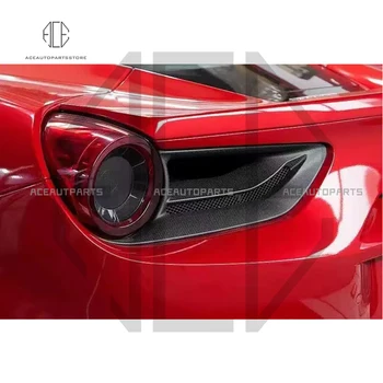 2 шт./компл., автомобильные запчасти для задних фонарей из углеродного волокна, подходящие для Ferrari 488, крышки для задних фонарей