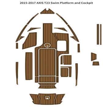 2015-2017 AXIS T23 Платформа для плавания, коврик для кокпита, Коврик для пола из пены EVA, Палуба из тикового дерева