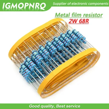 20шт 68 Ом 2 Вт 68R Металлический пленочный резистор с сопротивлением 2 Вт IGMOPNRQ