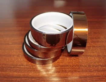 30 М Золотой палец высокотемпературная изолирующая клейкая лента Полиимидная коричневая промышленная лента шириной 20 мм для 3D-принтера