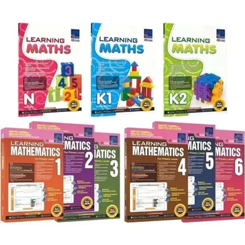 3books SAP Learning Mathematics Book 1-6 класс/Учебник математики для детей из детского сада в Сингапуре для начальной школы