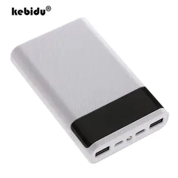 DIY 4/6 *18650 5 В Двойной USB Micro USB Type C Power Bank чехол для зарядки аккумулятора Коробка для хранения без аккумулятора