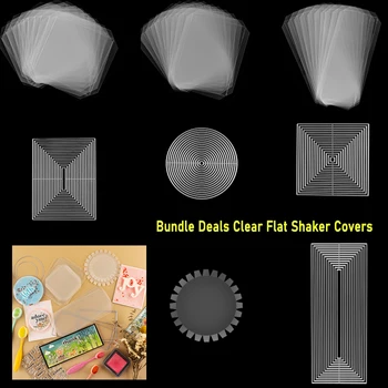 Diy Plastic Bundle Предлагает Прозрачные Плоские Чехлы для Шейкеров Набор для Diy Shaker Card 3 