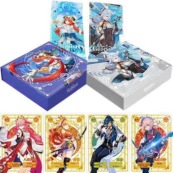 Genshin Impact Card Настольная Игровая Карта GNR Anime Collection Card SKR Кристально Прозрачная Карточная Игрушка Подарок на День Рождения для мальчиков и Девочек