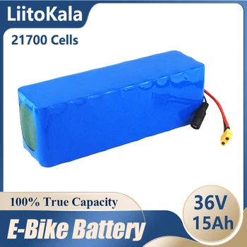 LiitoKala 36V 15Ah аккумулятор 217005000mah 10S3P аккумуляторная батарея 500W высокой мощности 42V 15000mAh Ebike электрический велосипед BMS XT60
