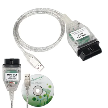 Mini VCI Для Toyota Для V16.20.023 Mini VCI Для J2534 Автоматический сканер OBDCar Диагностический кабель Mini-VCI