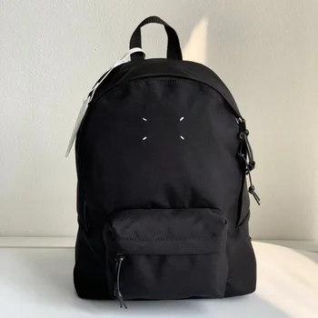 mm6, мужская и женская водонепроницаемая нейлоновая ткань в одном стиле, черный деловой повседневный рюкзак большой емкости, сумка для компьютера