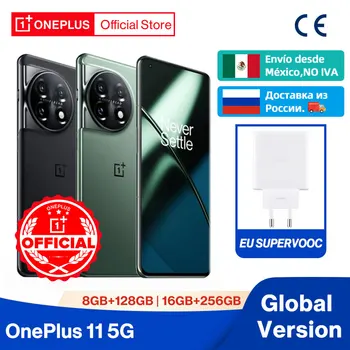 OnePlus 11 5G Глобальная версия 8GB 128GB Snapdragon 8 Gen 2 2K 120Hz AMOLED Дисплей 100 Вт Зарядка 5000 мАч NFC