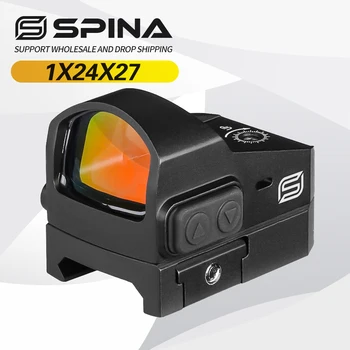 SPINA Optics Новый Тактический Охотничий HD Пистолет 1x24x17 Mini Red Dot Sight 3MOA Оптический Прицел 20 мм Крепление на Рейку Пикатинни