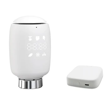 Tuya Zigbee3.0 Термостатический Клапан радиатора Регулятор температуры Интеллектуальный Радиатор Для Alexa Google Assistant