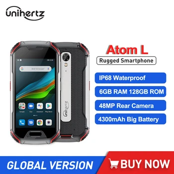 Unihertz Atom L Прочный Водонепроницаемый Разблокированный 6 ГБ 128 ГБ Смартфоны Android 11 Мобильные телефоны 8 Мп 48 Мп Мобильные телефоны с двумя Sim-картами NFC