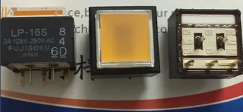 [VK]ЯПОНИЯ LP-16S сенсорный выключатель света квадратная кнопка сброса 15*15 мм со светло-желтым 5-контактным 3A 125 В 250 В переменного тока LP1S-16S-808-Z