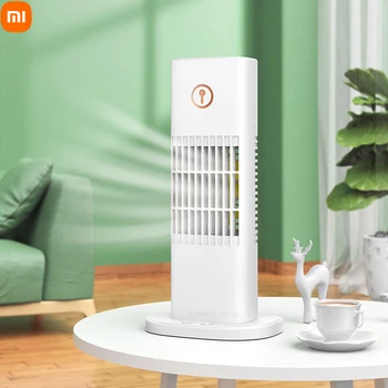Xioami Портативный мини-вентилятор для кондиционирования воздуха, USB-распылитель, Вентилятор водяного охлаждения, Настольный охладитель воздуха, Кондиционер для комнаты