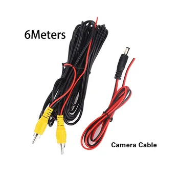 Автомобильный видео-удлинитель RCA Широкого применения, кабель для камеры заднего вида в салоне автомобиля, кабель для резервной камеры заднего вида и провода обнаружения