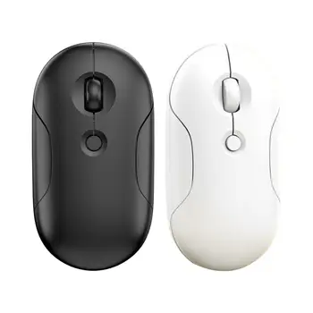 Беспроводная компьютерная мышь с 3 регулируемыми DPI, кнопка отключения звука, Маленькая портативная мышь с 4 клавишами, Эргономичная бесшумная мышь для настольного ноутбука
