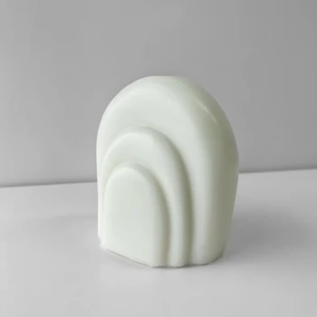 Геометрическая форма для ароматических свечей ручной работы, силиконовая форма для мыла 