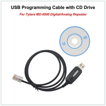 Горячая распродажа, Цифровой/аналоговый ретранслятор Tytera TYT MD-8500 MD8500 DMR, USB кабель для программирования с CD-приводом