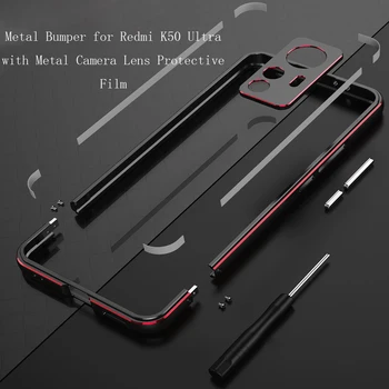 Горячий! Алюминиевый Металлический Чехол-Бампер Для Xiaomi Redmi K50 Ultra 5G K50 Extreme Edition K50Ultra Cover CASE Carmera + Протектор рамки