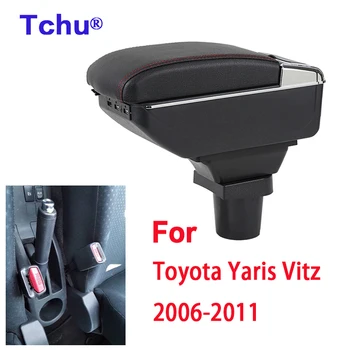 Для Toyota Yaris Vitz Коробка подлокотника 2006 2007 2008 2009 2010 2011 Для Toyota Yaris Vitz Хэтчбек Коробка для хранения деталей интерьера USB