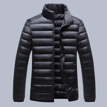 зимняя мужская пуховая куртка с теплым воротником-стойкой, большие размеры 10XL 8XL, толстое теплое пальто, верхняя одежда оверсайз, темно-синее пальто 54 60