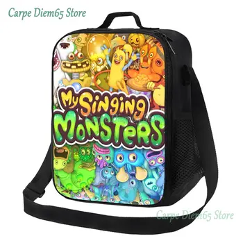 Изготовленная на заказ сумка для ланча My Singing Monsters для Мужчин и женщин, теплый кулер, изолированный ланч-бокс для детей школьного возраста