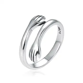Кольцо для большого пальца из стерлингового серебра 925 пробы Love Hug