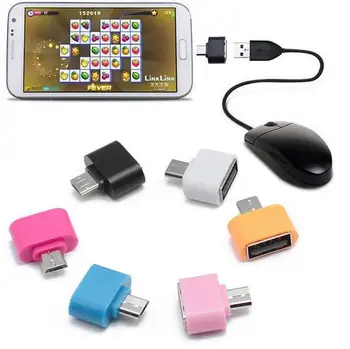 красочный мини-адаптер Micro USB To USB OTG Конвертер для смартфона Android Otg Конвертер Кабель Usb Otg адаптер