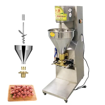 Машина для формования мясных шариков Автоматическая машина для взбивания твердых рыбных шариков, свиных шариков, коммерческая машина для приготовления фрикаделек