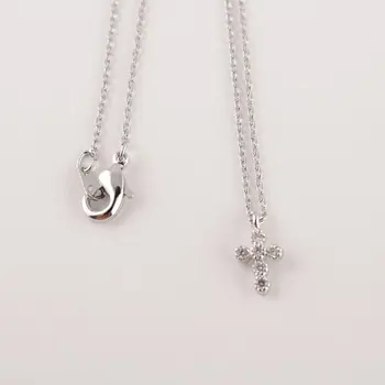 Модное ожерелье с подвеской в виде креста со стразами и Иисусом для женщин, модный красивый рождественский подарок, ювелирные изделия, позолоченные /посеребренные