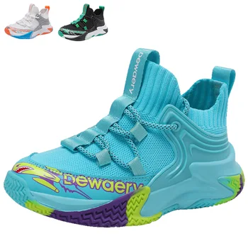 Новая Молодежная Детская Спортивная обувь для улицы, Обувь для мальчиков и девочек, Студенческая школьная спортивная обувь для баскетбола 31-40#