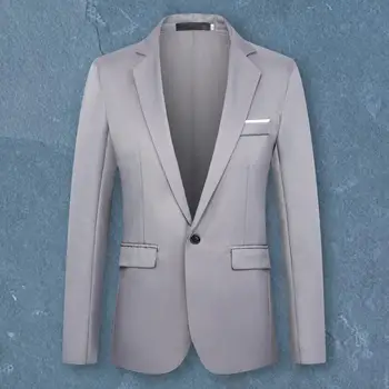 Новый мужской костюм, пиджак, Тонкие Блейзеры, Весна-осень, однотонный деловой повседневный костюм, куртка, Мужская одежда, Блейзер, мужские пальто