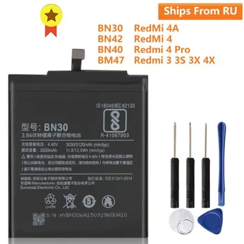 Новый Сменный Аккумулятор BN30 BN42 BN40 BM47 Для Xiaomi Redmi 4A Redmi 4 Pro Redmi 3 3S 3X 4X Redmi 3 Pro Аккумулятор