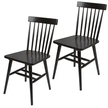 Обеденные стулья Gerald Classic из черного дерева, набор из 2
