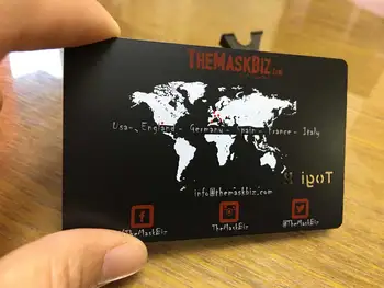Оптовые роскошные металлические визитки на заказ, горячая распродажа, черная визитная карточка из нержавеющей стали