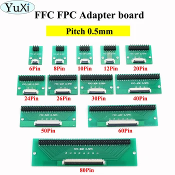 Пластина для передачи плоского кабеля YuXi FPC/FFC вставляется непосредственно в разъем с шагом 0,5 мм 