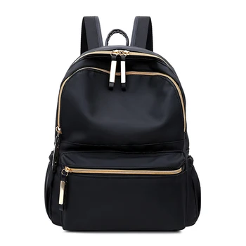 Подростковые Черные дорожные сумки, Нейлоновый Повседневный легкий Оксфордский школьный рюкзак, повседневные рюкзаки, сумка через плечо, рюкзак