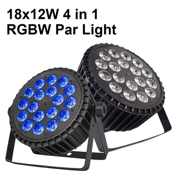 Светодиодный светильник Par18x18W RGBWA + UV Light 6 в 1 сценическом эффектном Оборудовании Поддерживает управление DMX512, широко используется в освещении диско-диджейских баров