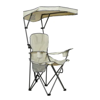 Складной походный стул Quik с регулируемой максимальной тенью - Хаки / серый