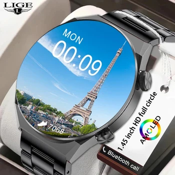 Смарт-часы с экраном LIGE HD, мужские смарт-часы с сердечным ритмом и кровяным давлением, смарт-часы для сна, Фитнес-трекер, смарт-часы для набора номера для Xiaomi 2022