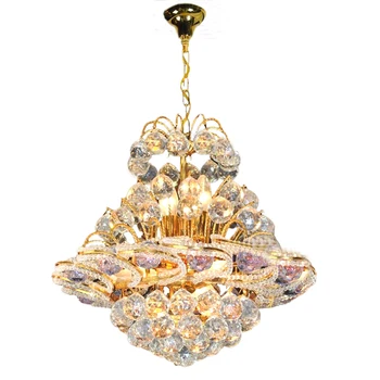 Современная хрустальная люстра для гостиной, роскошный круглый домашний декор, подвесной светильник, Роскошная столовая, светодиодный Cristal Lustre