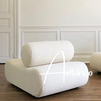 Современные кресла-подушки, удобные кресла для отдыха детей и взрослых, стулья для гостиной, Милые Расслабляющие Украшения для интерьера из белой силлы