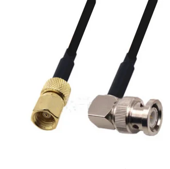 Соединительный кабель SMC Female-BNC Male Right Angle Adapter RF pigtail RG174