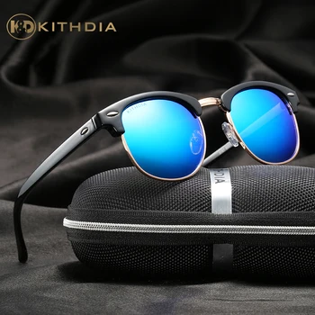 Солнцезащитные очки KITHDIA TR90 Half UV400 Polaroid HD с Поляризованными линзами, Женские Солнцезащитные очки, Брендовые Дизайнерские Зеркальные мужские очки #KD5161