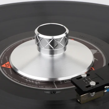 Стабилизатор аудио диска Hi-Fi Портативный проигрыватель виниловых пластинок LP Универсальный алюминиевый сбалансированный профессиональный зажим