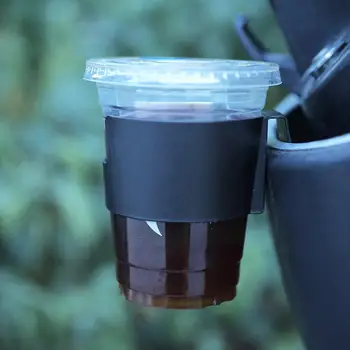 Универсальный Мото стакан для воды, Черный держатель для напитков с защитой от падения, Подвесной Органайзер на двери мотоцикла, Держатели для автомобильных Напитков Porta O8P1