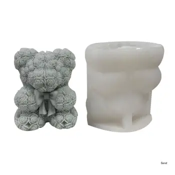 Формы для мыла, форма для свечей, силиконовые формы для поделок, силиконовый материал в форме медведя, идеальный подарок для любителей выпечки своими руками