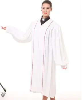 Христианский белый халат Священника с Гимном Церковный хор Святая работа Лето Тонкое