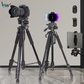 Штатив для камеры с держателем телефона Bluetooth Сумка для переноски Алюминиевый 180 см Штатив для мобильного телефона для фотосъемки Nikon DSLR Ipad